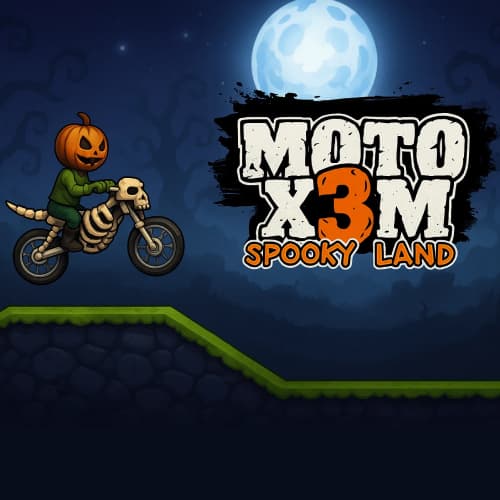 Moto X3M 6 Spooky Land